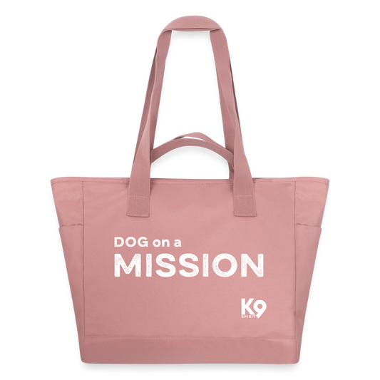 K9 WATER-REPELLENT Padded-Bag "DOG on a MISSION" - Altrosa