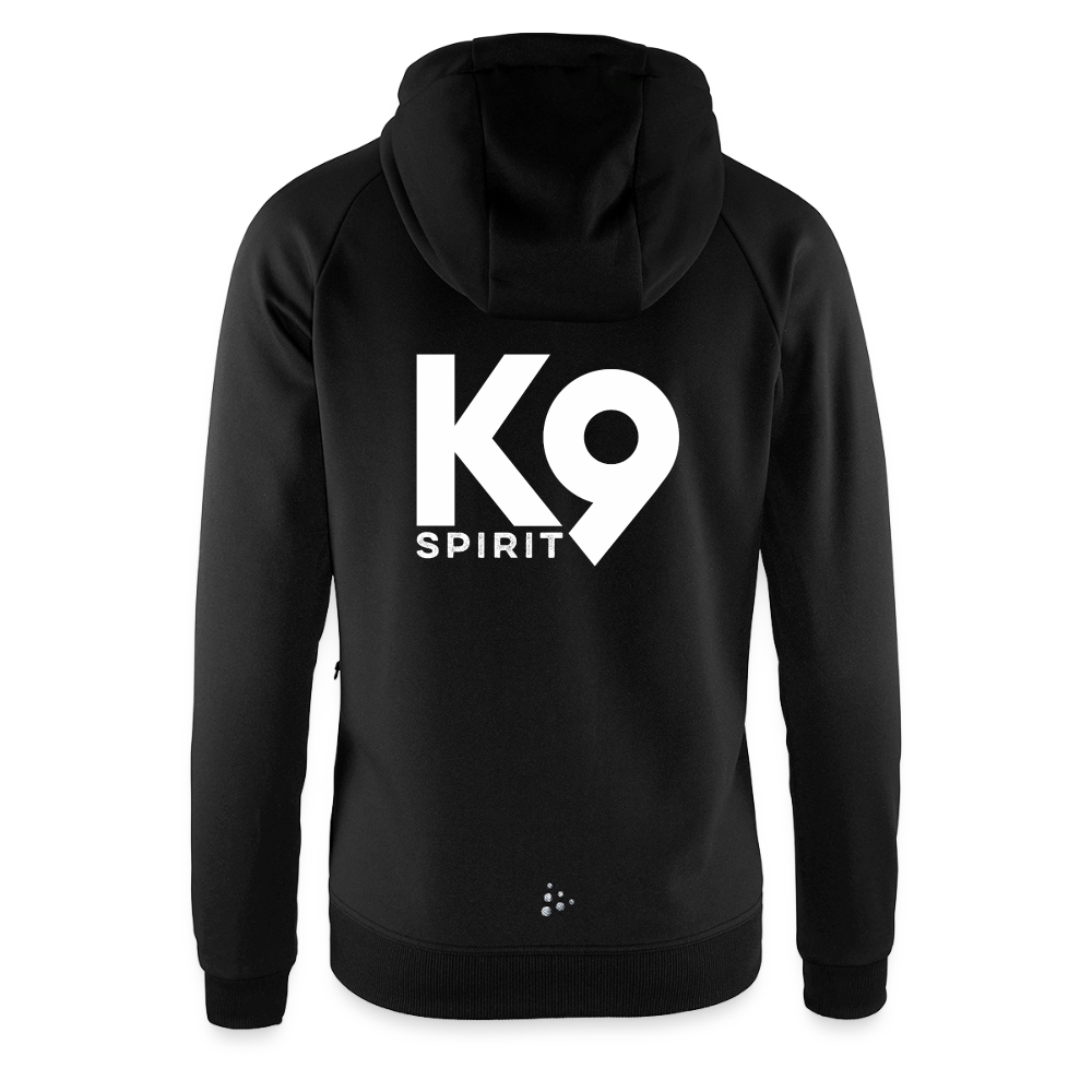 K9 Spirit PREMIUM Hoodie-Jacket "K9 SPIRIT" WOMEN edition - Schwarz