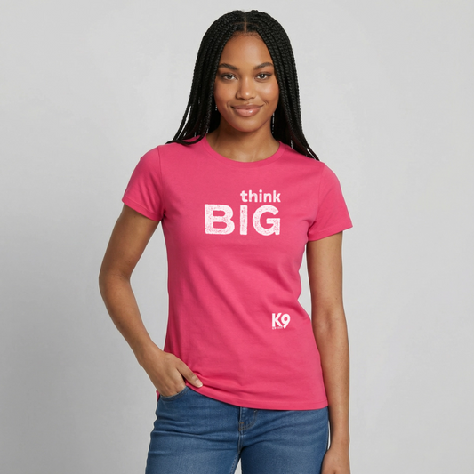 K9 Style-Shirt "think BIG" WOMEN edition - Azalea