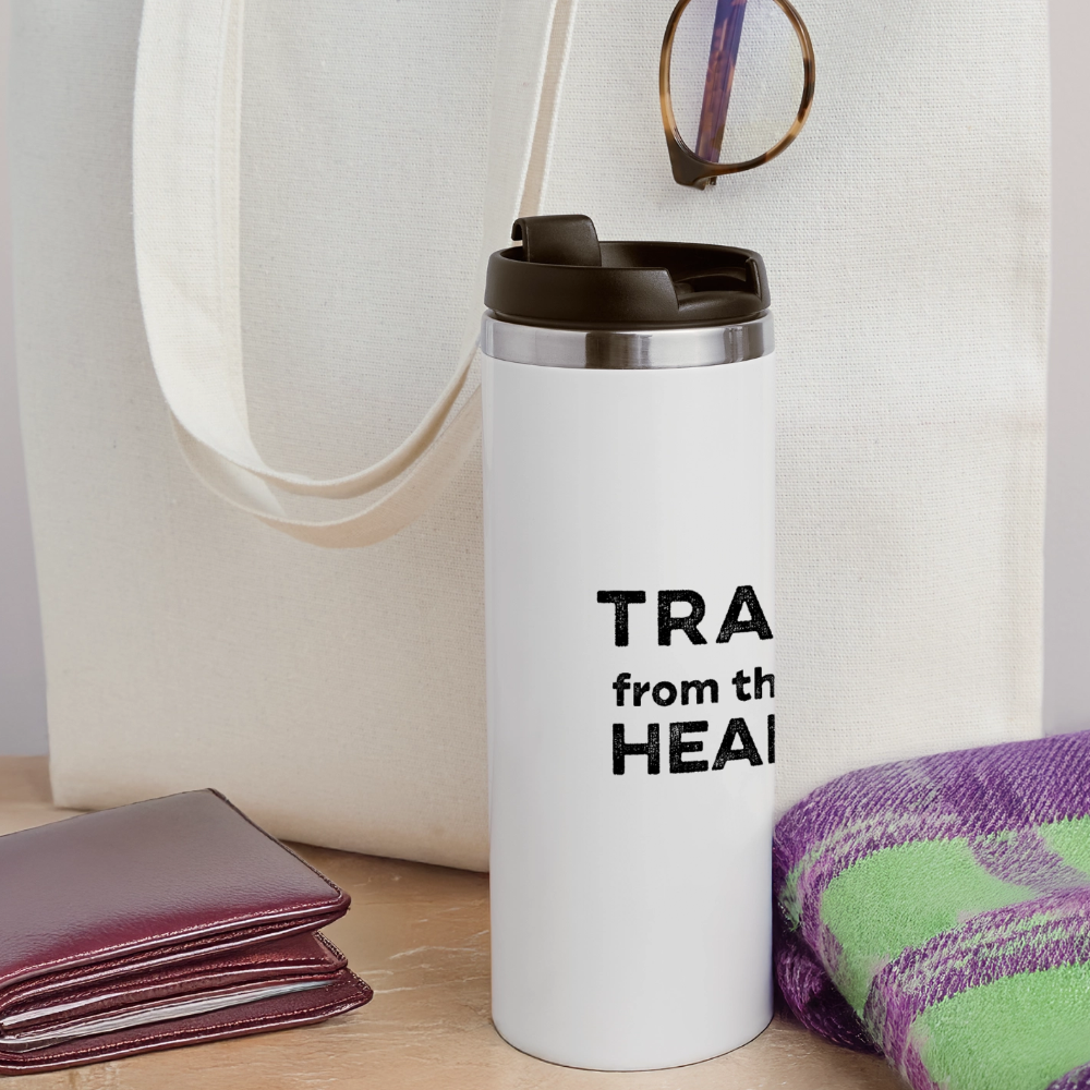 K9 CLASSIC Thermobecher „TRAIL from the HEART“ - Weiß