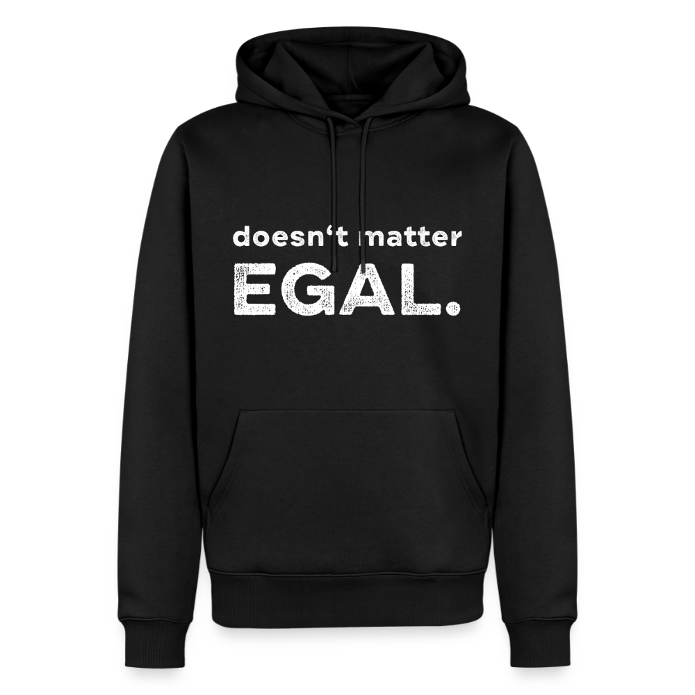 K9 Premium-Hoodie „ EGAL. doesn‘t matter.“ MEN edition - Schwarz