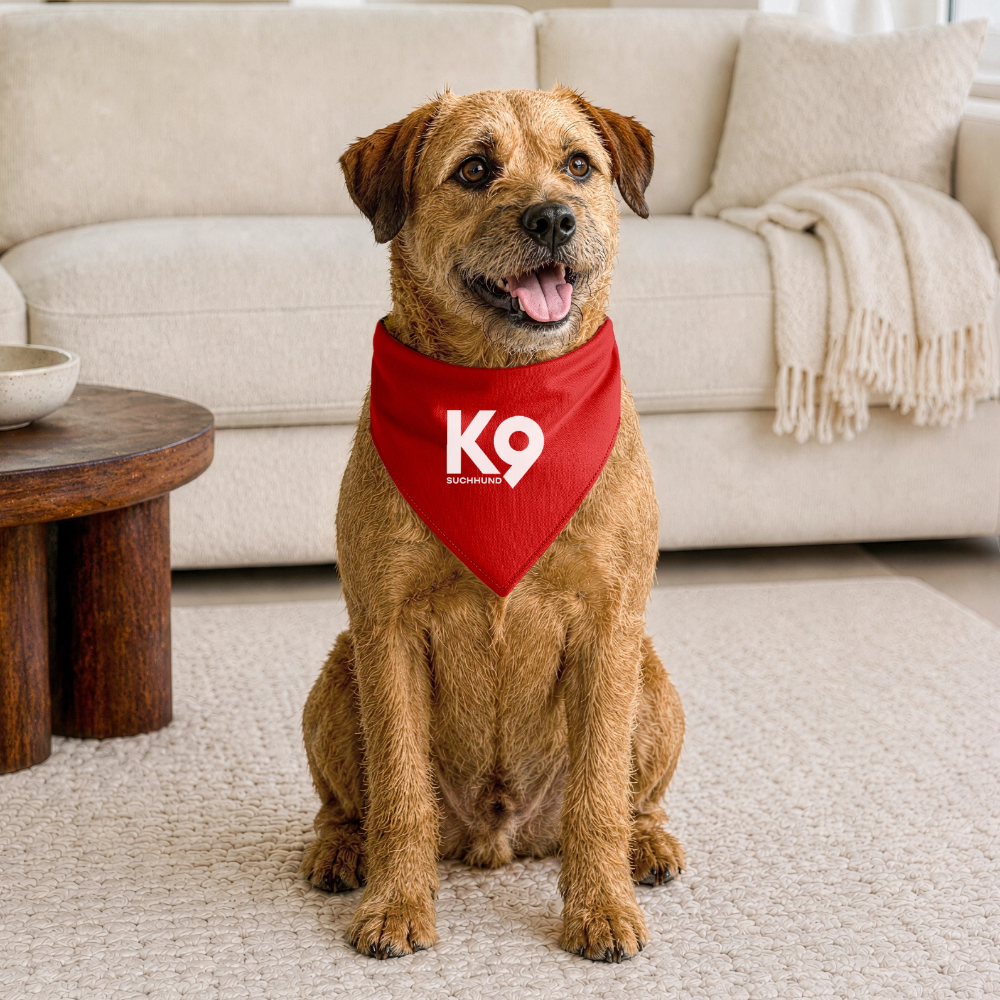 K9 Dog-Bandana "Suchhund" - Rot