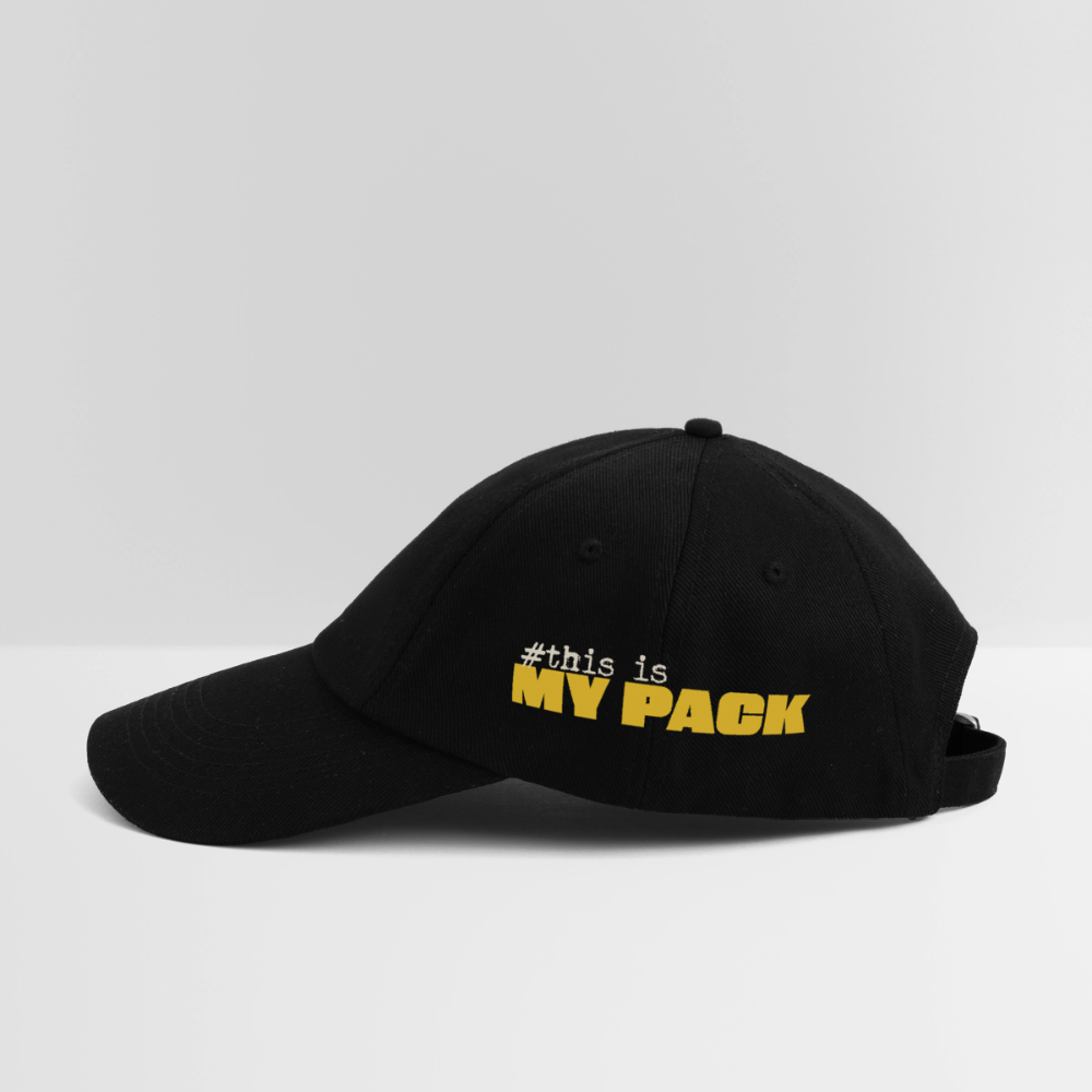 MyPack Base-Cap "#this is MY PACK" UNISEX edition - Schwarz/Schwarz
