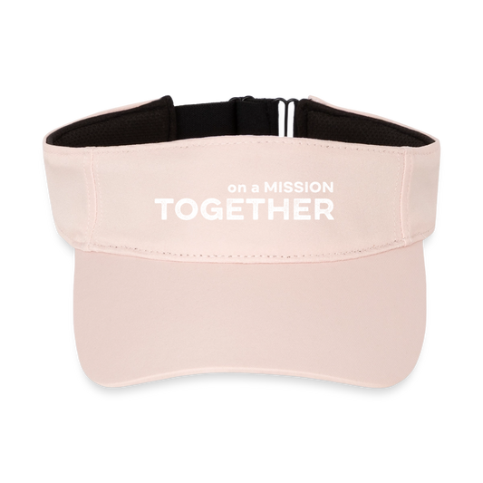 K9 Curved Visor-Cap "on a MISSION TOGETHER" - Kristallrosa