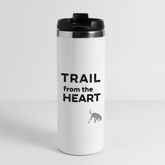 K9 CLASSIC Thermobecher „TRAIL from the HEART“ - Weiß