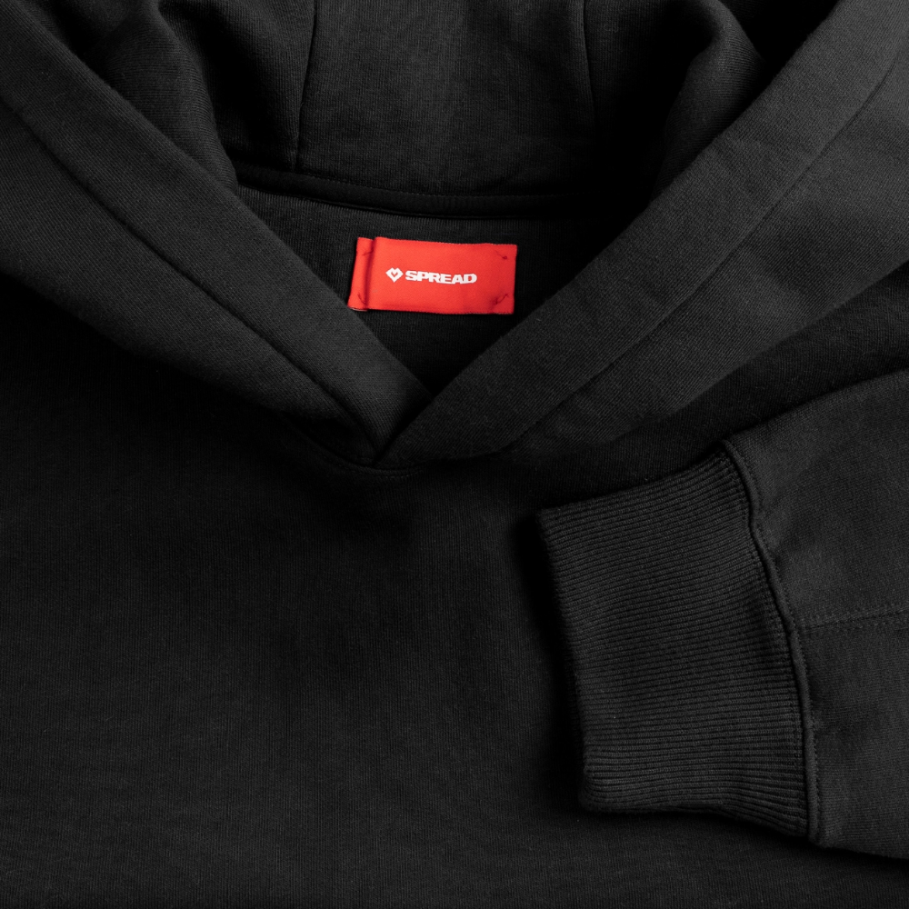 K9 Suchhund Organic-Hoodie „Think BIG“ UNISEX edition - Schwarz