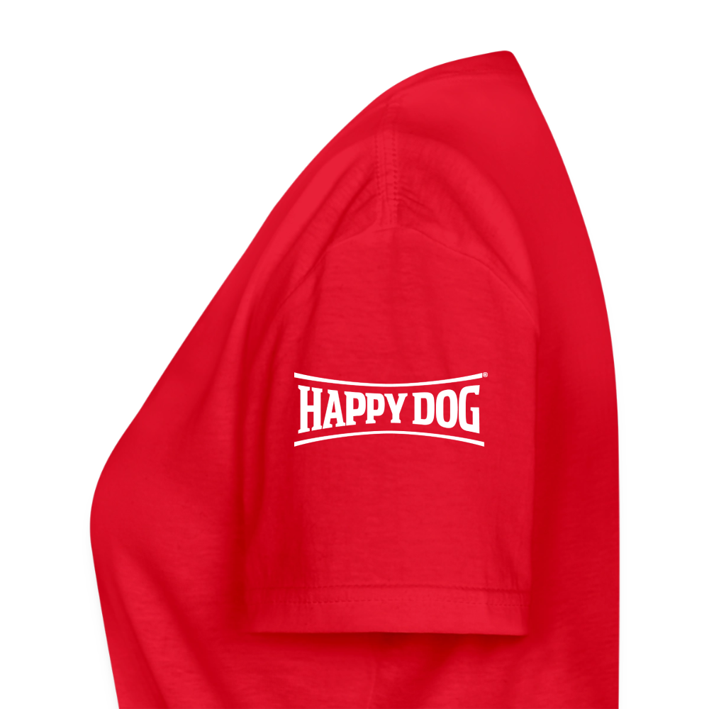 K9 PRO Premium-Shirt mit V-Ausschnitt "K9 PRO Vermisstensuche" WOMEN edition - Rot
