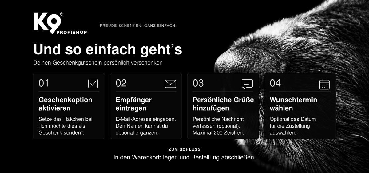 K9 EXPERTS Profishop Geschenkgutschein