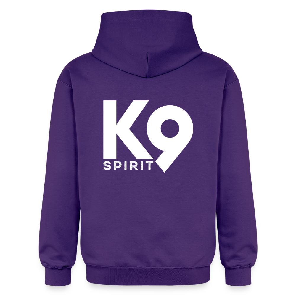 K9 Cozy-Hoodie "DOG on a MISSION" - Lila