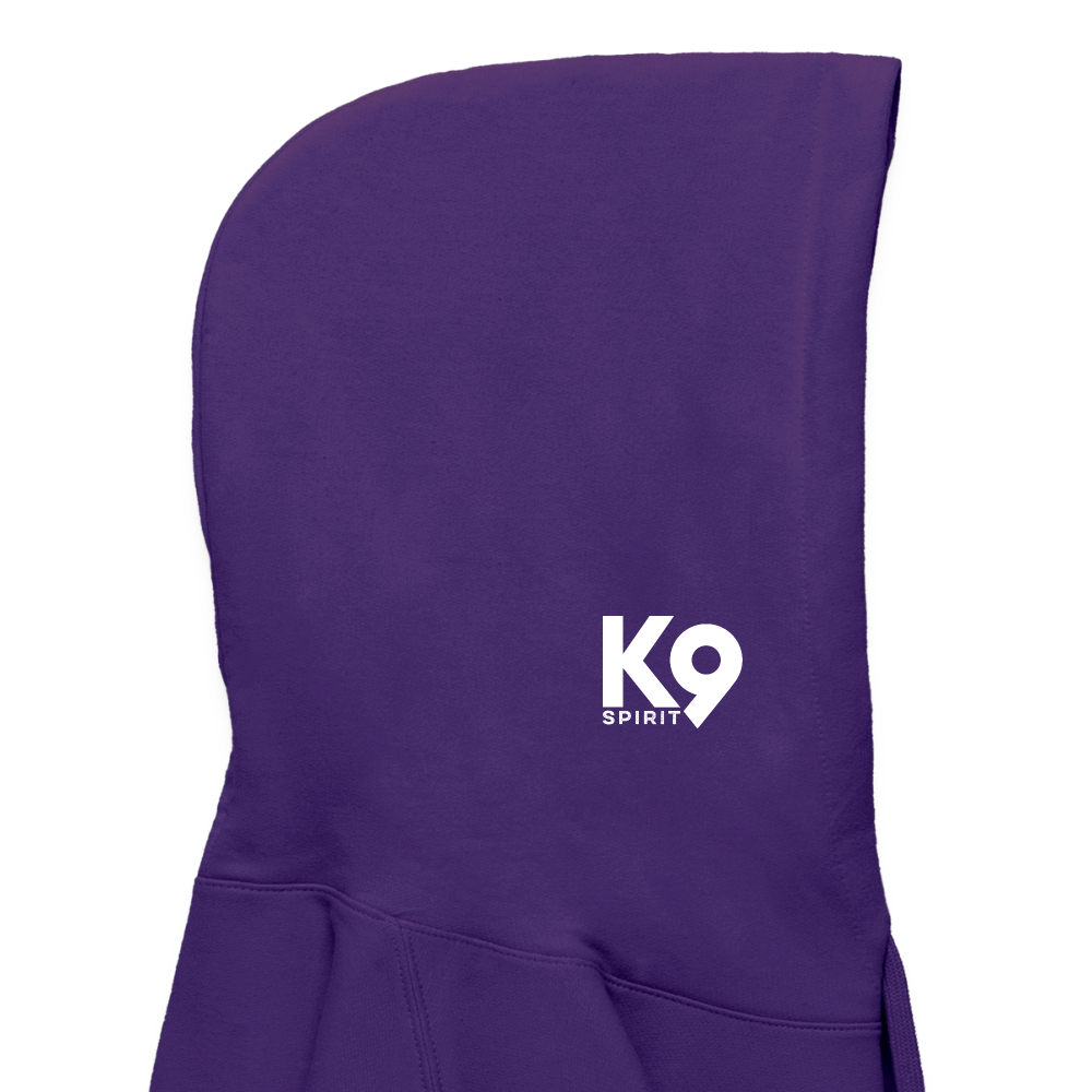 K9 Cozy-Hoodie "DOG on a MISSION" - Lila