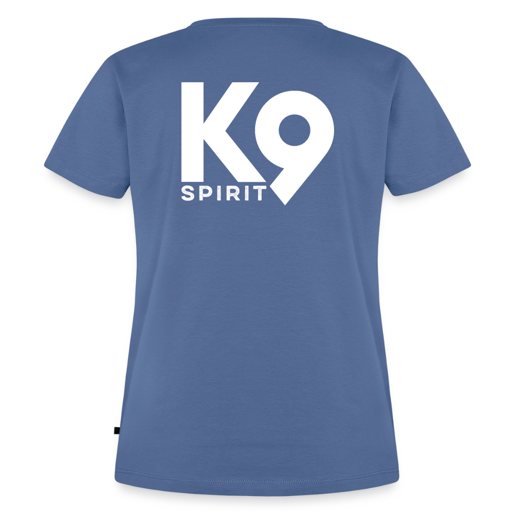 K9 PREMIUM Organic-Shirt "K9 SPIRIT" WOMEN edition - Taubenblau