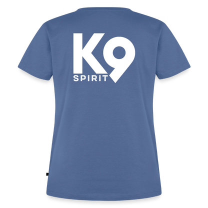 K9 PREMIUM Organic-Shirt "K9 SPIRIT" WOMEN edition - Taubenblau