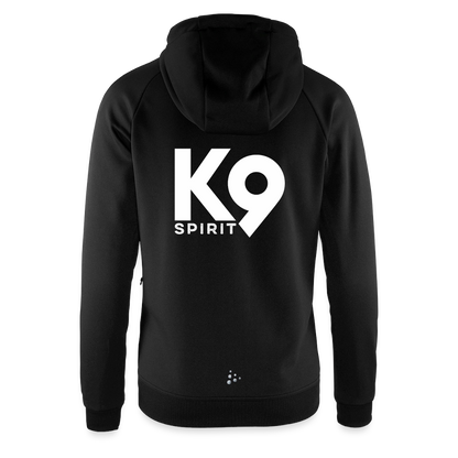 K9 Spirit PREMIUM Hoodie-Jacket "K9 SPIRIT" WOMEN edition - Schwarz