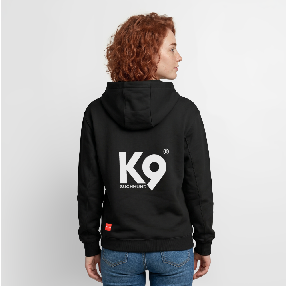 K9 Suchhund Organic-Hoodie „Think BIG“ UNISEX edition - Schwarz