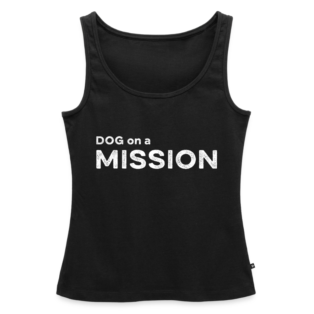 K9 PREMIUM Tank-Top „DOG on a MISSION“ WOMEN edition - Schwarz