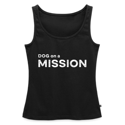 K9 PREMIUM Tank-Top „DOG on a MISSION“ WOMEN edition - Schwarz