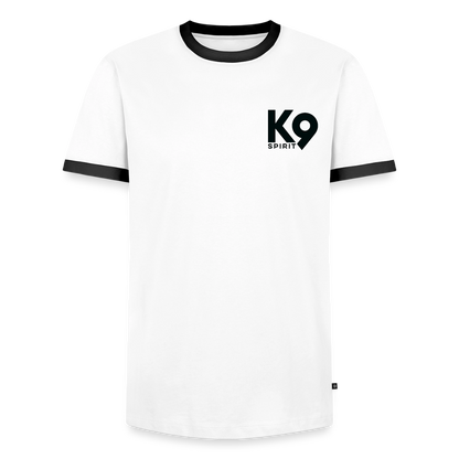 K9 GERMANY Retro-Shirt „K9 SPIRIT“ MEN fan–edition - Weiß/Schwarz