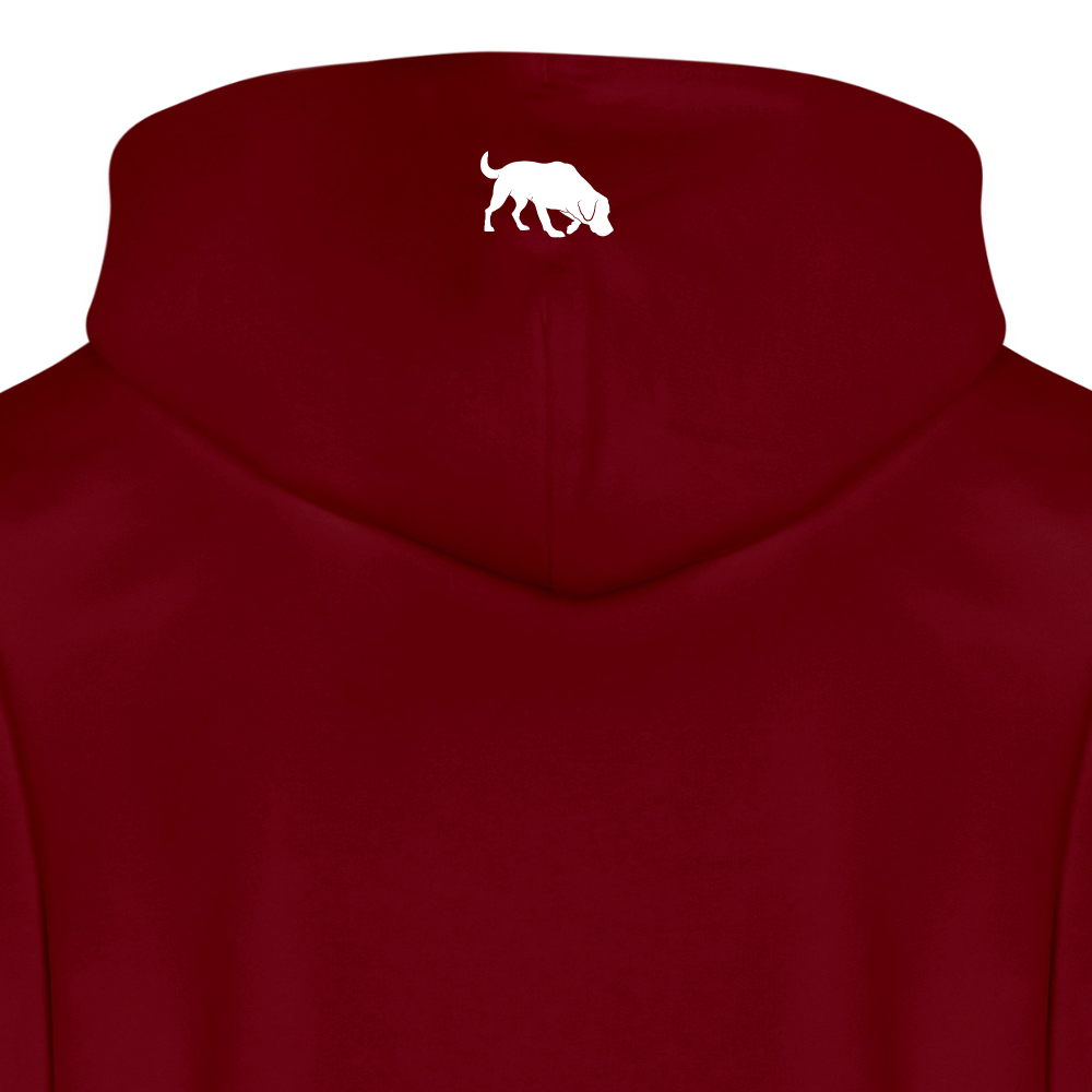 Sniffer DOGTRAINING Hoodie-Jacket „#TRUSTTHEINSTINCTS“ UNISEX edition - Burgunderrot