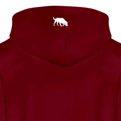 Sniffer DOGTRAINING Hoodie-Jacket „#TRUSTTHEINSTINCTS“ UNISEX edition - Burgunderrot
