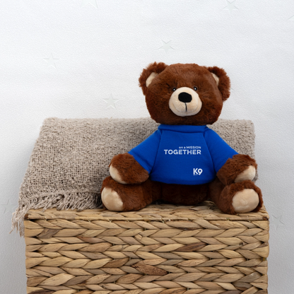 K9 Motivation-Bear "on a MISSION TOGETHER" - Königsblau