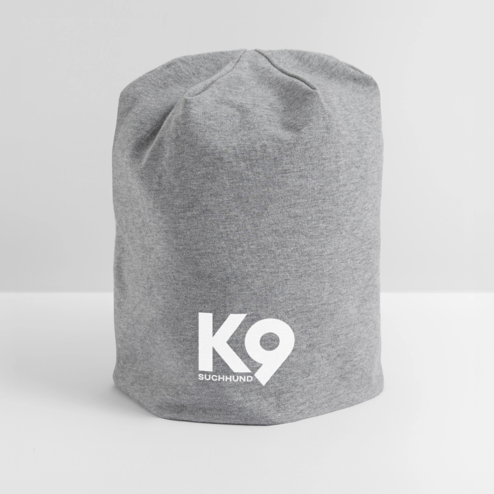 K9 Jersey-Beanie "Suchhund" - Grau meliert