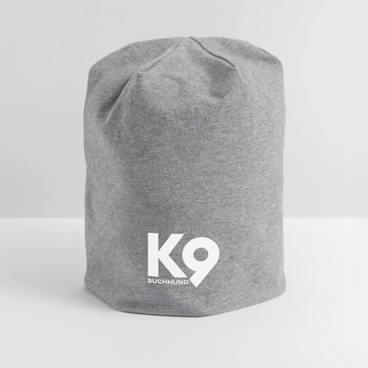 K9 Jersey-Beanie "Suchhund" - Grau meliert