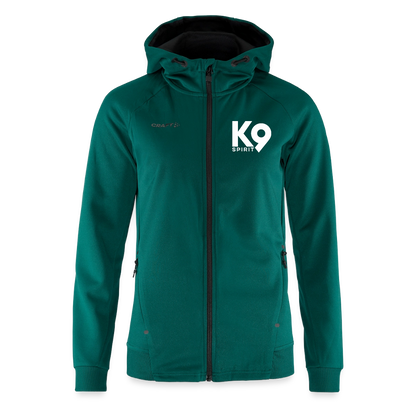 K9 Spirit PREMIUM Hoodie-Jacket "K9 SPIRIT" WOMEN edition - Fichte