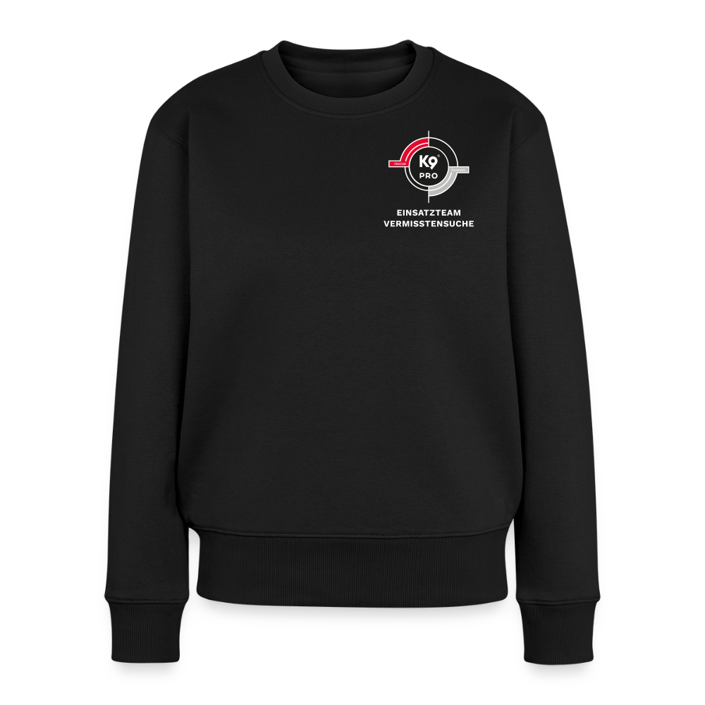 K9 PRO Premium-Sweatshirt „K9 PRO Einsatzteam Vermisstensuche“ WOMEN edition - Schwarz
