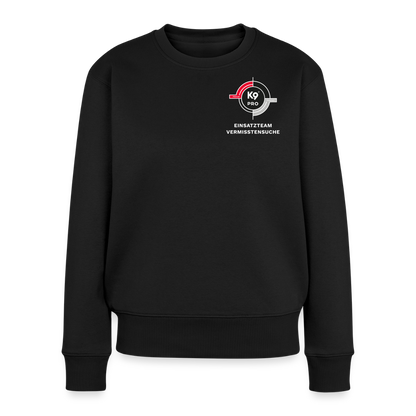 K9 PRO Premium-Sweatshirt „K9 PRO Einsatzteam Vermisstensuche“ WOMEN edition - Schwarz