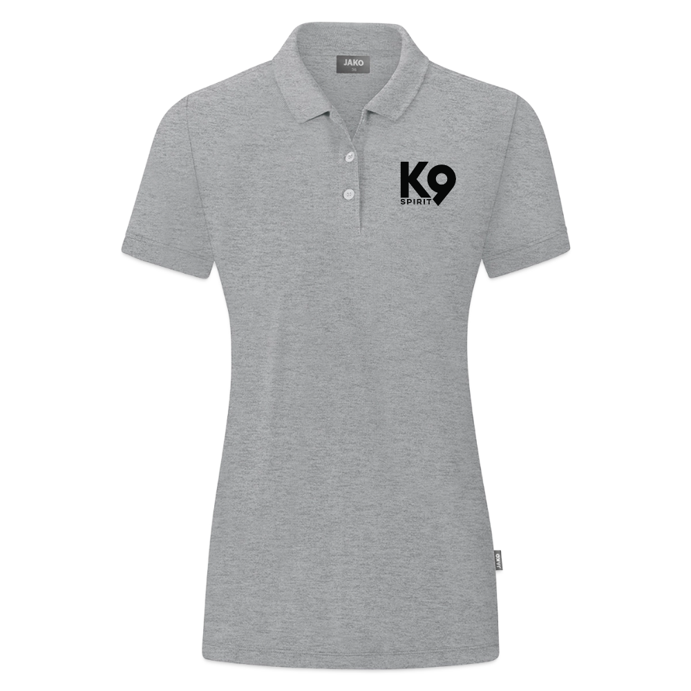 K9 ORGANIC Polo-Shirt "K9 SPIRIT" WOMEN edition - Grau meliert