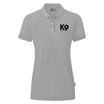 K9 ORGANIC Polo-Shirt "K9 SPIRIT" WOMEN edition - Grau meliert