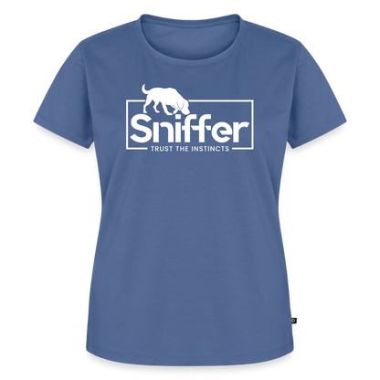 Sniffer Premium-Shirt „BORN to Track“ WOMEN edition - Taubenblau