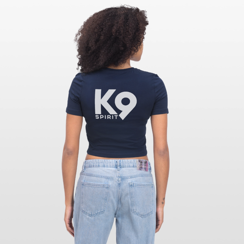 K9 Crop-Shirt "on a MISSION TOGETHER" WOMEN edition - Light Navy