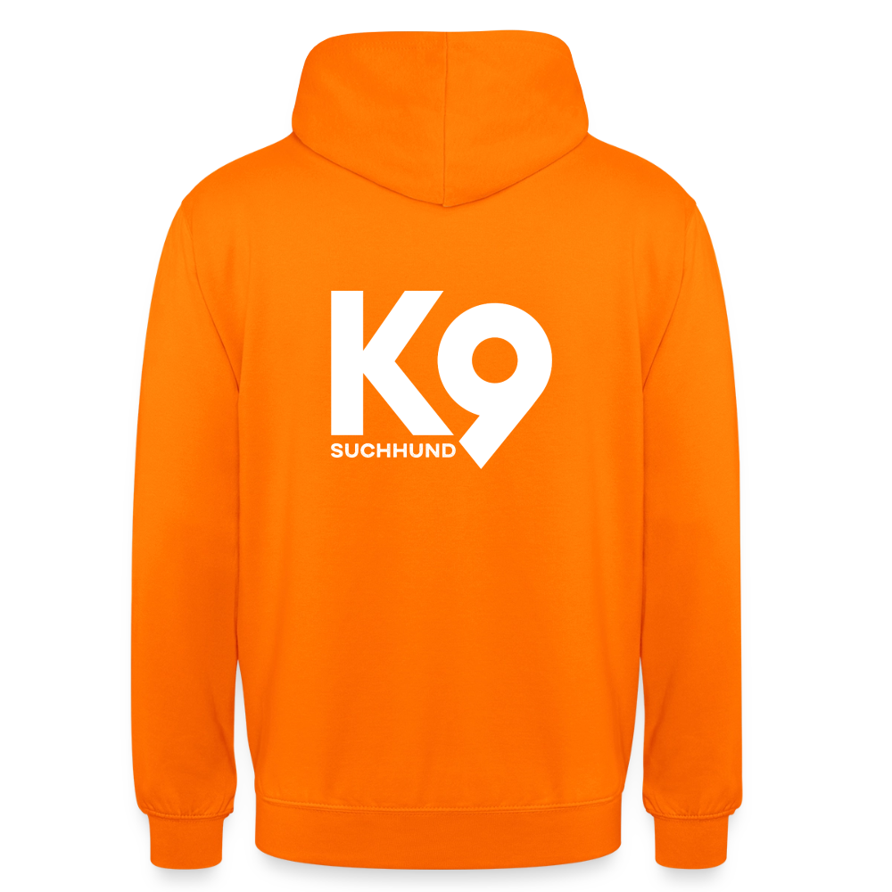 K9 Casual-Hoodie "Suchhund" - Orange