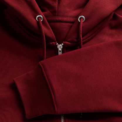 Sniffer DOGTRAINING Hoodie-Jacket „#TRUSTTHEINSTINCTS“ UNISEX edition - Burgunderrot