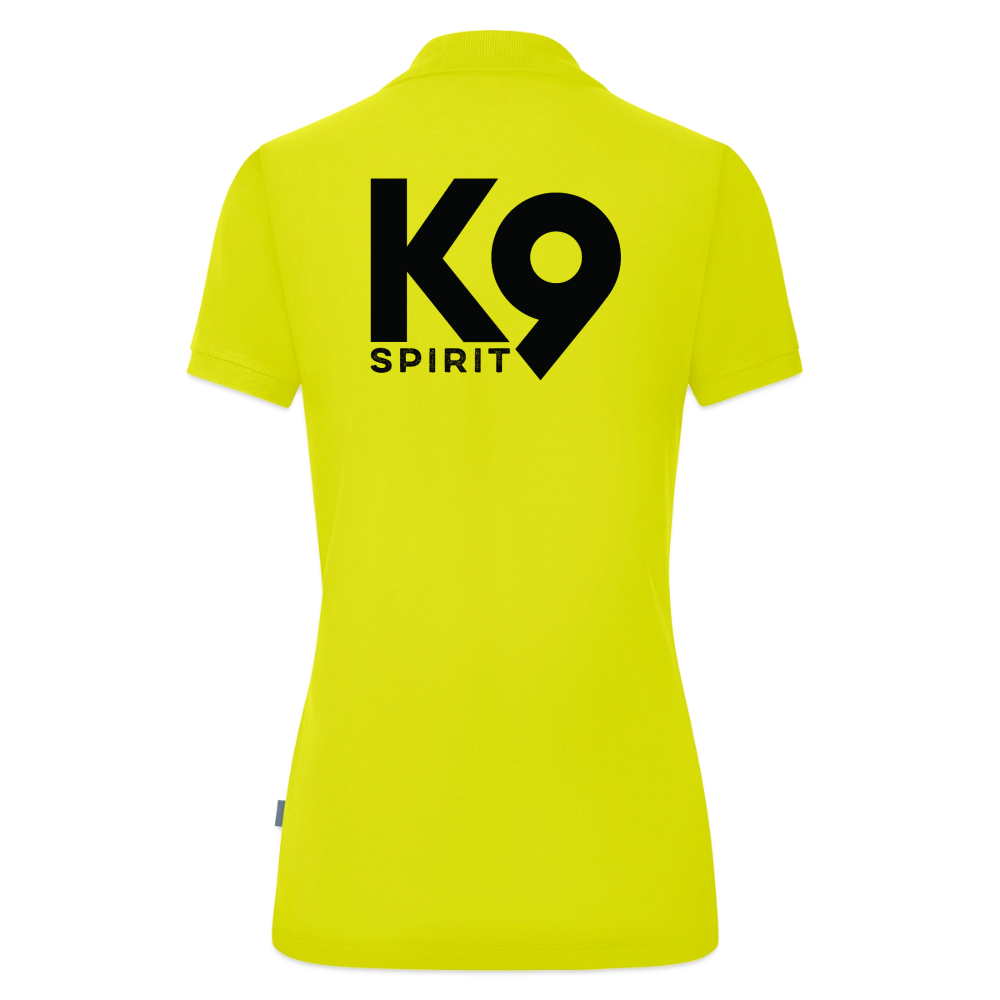 K9 ORGANIC Polo-Shirt "K9 SPIRIT" WOMEN edition - Limettengrün