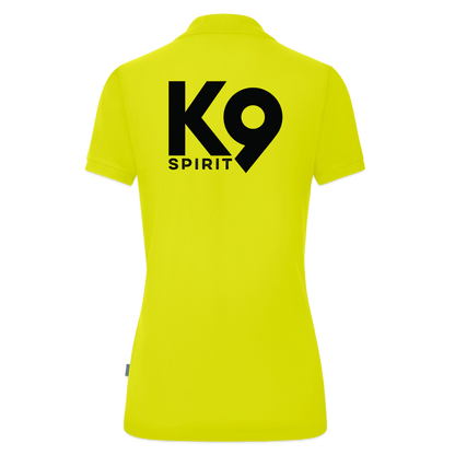 K9 ORGANIC Polo-Shirt "K9 SPIRIT" WOMEN edition - Limettengrün