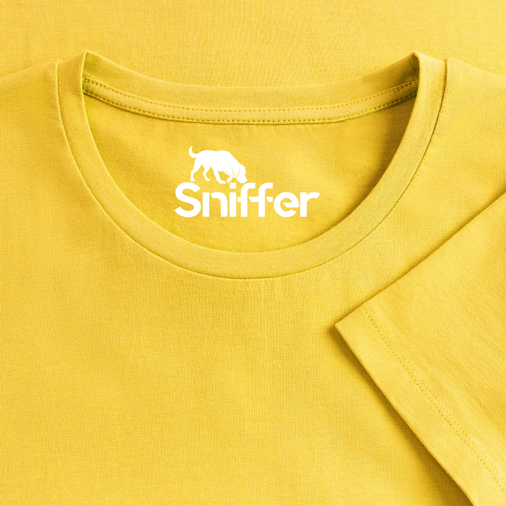 Sniffer Premium-Shirt „BORN to Track“ WOMEN edition - Sonnengelb