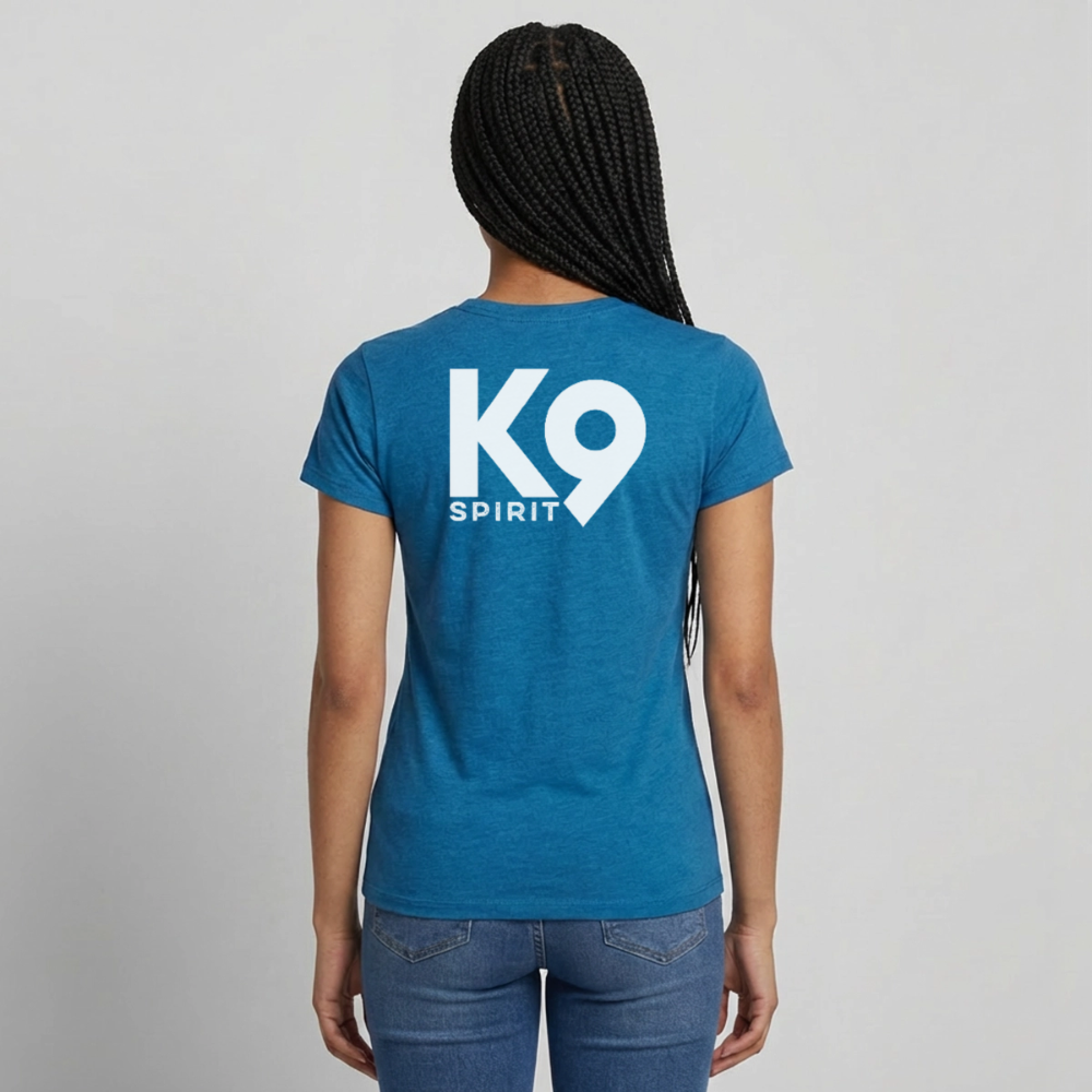 K9 Style-Shirt "think BIG" WOMEN edition - Antikblaues Saphir meliert