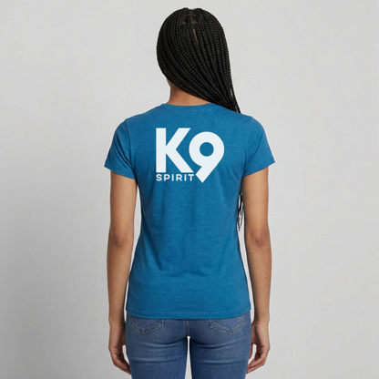 K9 Style-Shirt "think BIG" WOMEN edition - Antikblaues Saphir meliert