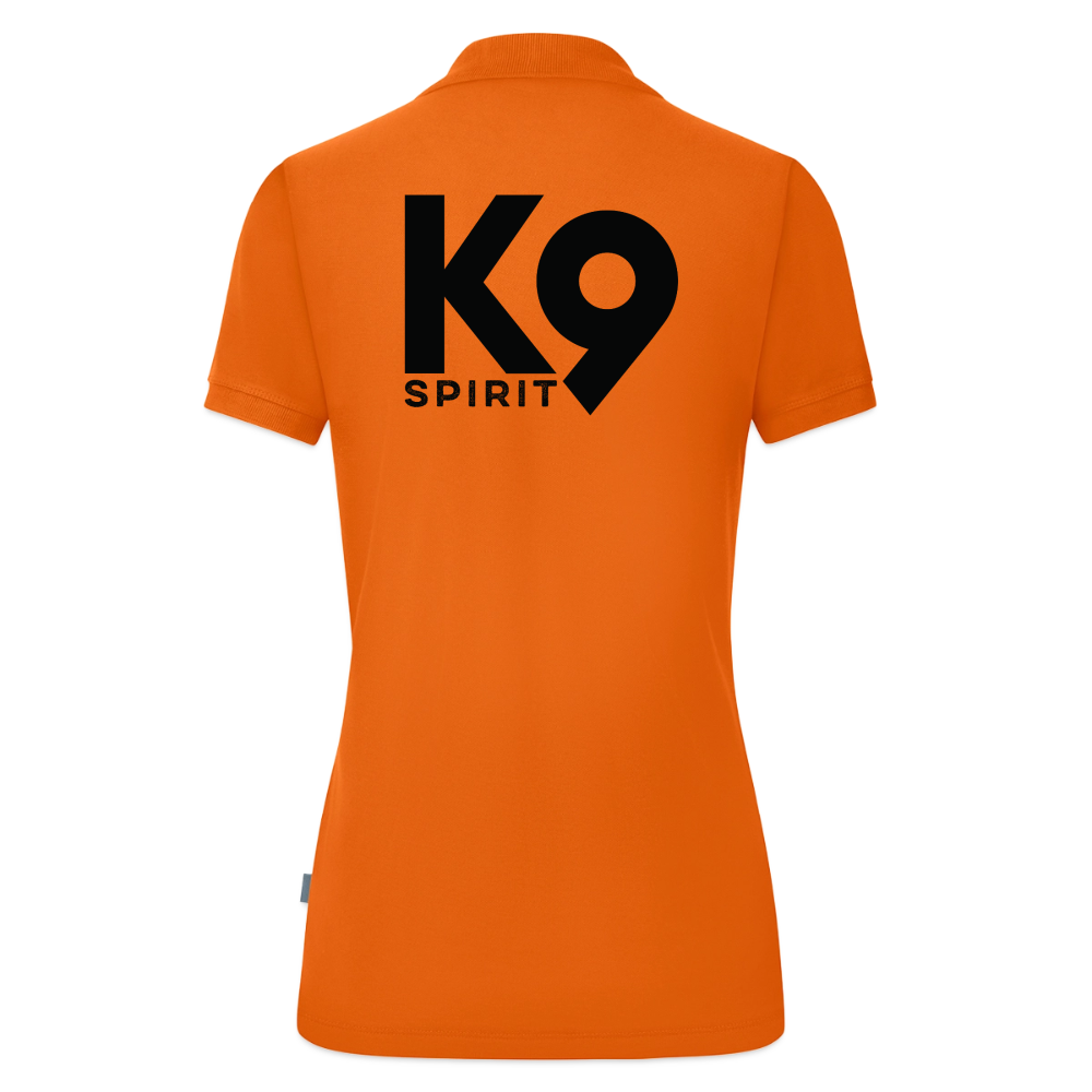K9 ORGANIC Polo-Shirt "K9 SPIRIT" WOMEN edition - Neonorange