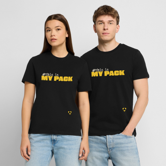 MyPack Organic-Shirt "#this is MY PACK" UNISEX edition - Schwarz