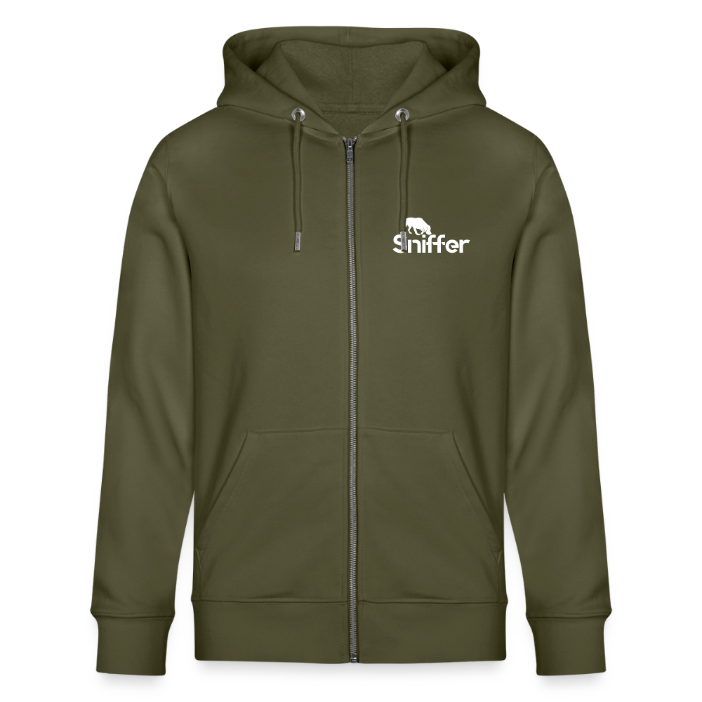 Sniffer DOGTRAINING Hoodie-Jacket „#TRUSTTHEINSTINCTS“ UNISEX edition - Khaki