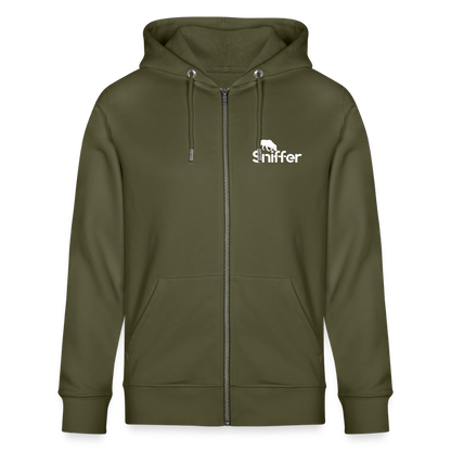 Sniffer DOGTRAINING Hoodie-Jacket „#TRUSTTHEINSTINCTS“ UNISEX edition - Khaki