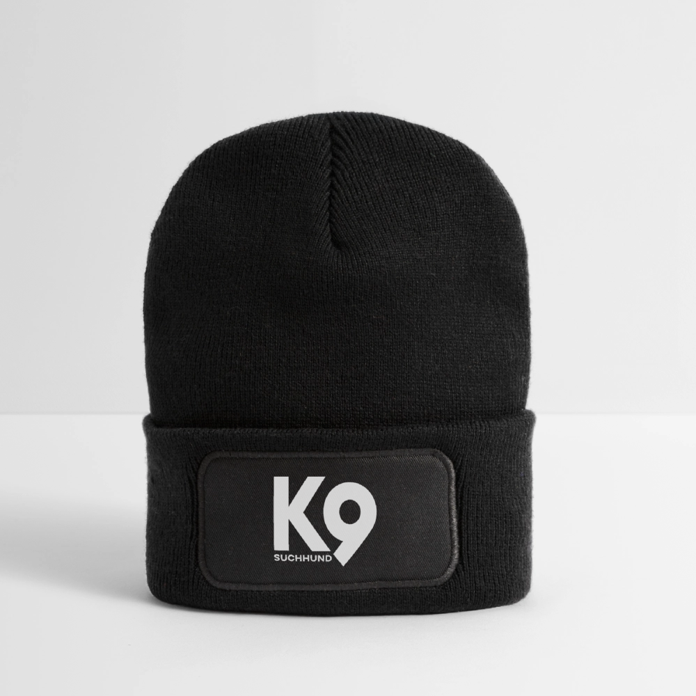 K9 Cozy-Beanie "Suchhund" - Schwarz