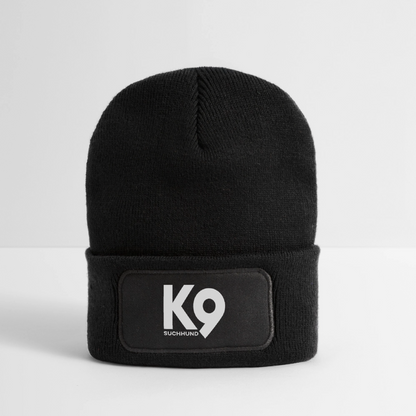 K9 Cozy-Beanie "Suchhund" - Schwarz