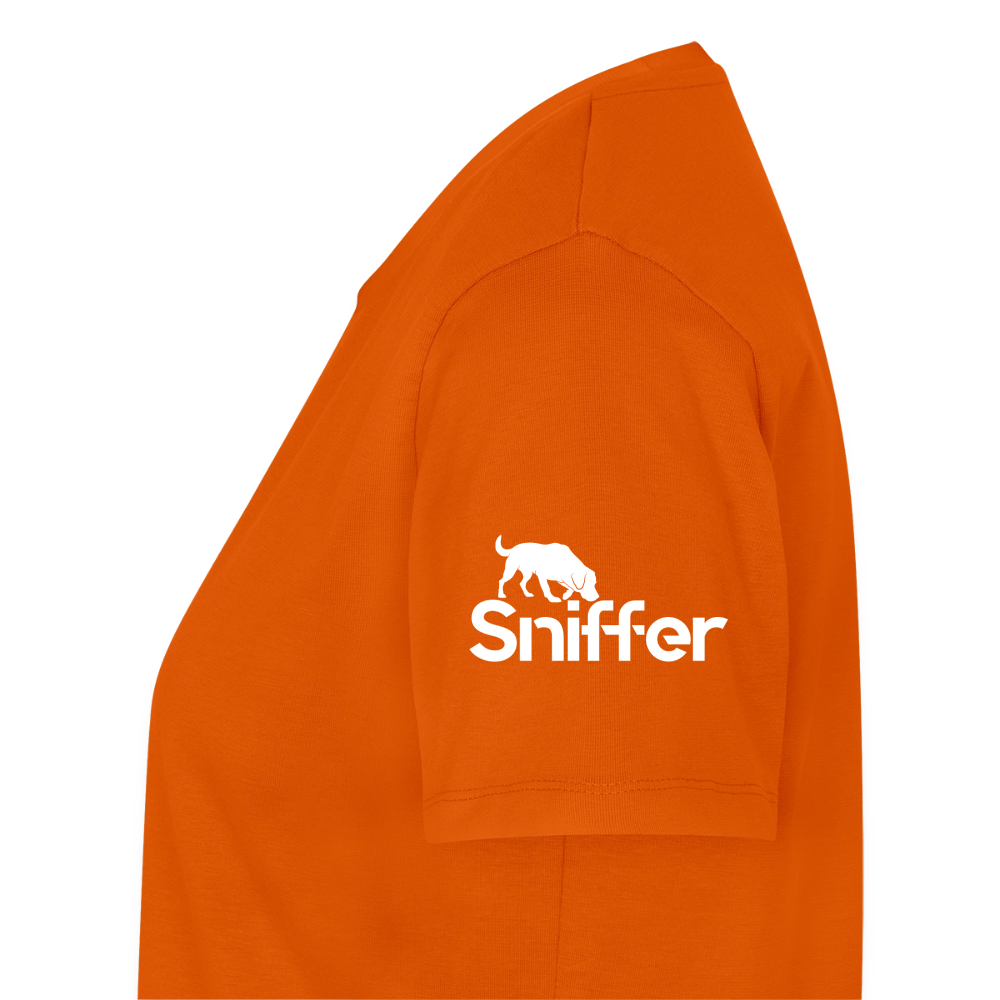 Sniffer Premium-Shirt „BORN to Track“ WOMEN edition - Orange 