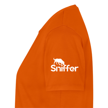 Sniffer Premium-Shirt „BORN to Track“ WOMEN edition - Orange 