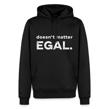 K9 Premium-Hoodie „ EGAL. doesn‘t matter.“ MEN edition - Schwarz