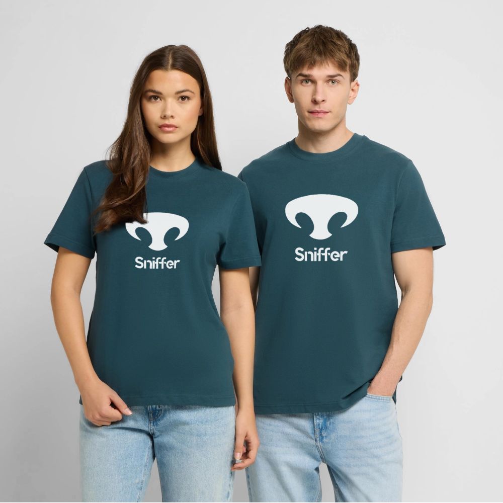 Sniffer Organic-Shirt "#NOexcuses" UNISEX edition - Dunkles Petrol